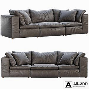 RH Cloud Modular Leather Sofa
