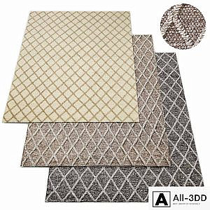 Braided Diamante Flatweave Collection Rug RH