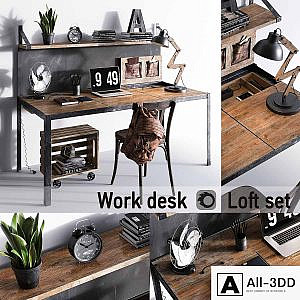 Work desk | Loft set