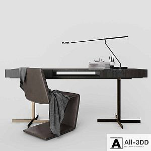 Minotti Phillips chair and Close "Writing Desk"