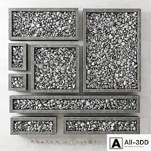 Pebble form / Pebble in square shapes