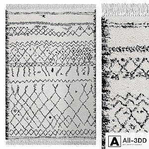 Carpet Think Rugs Boho 5402 Black / White
