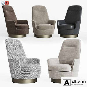 Minotti Jacques Bergere Armchair Fixed