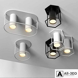 Set of 4 spot ceiling lamps by FILD Architonic