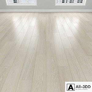 Parquet Oak white, 3 types: herringbone, linear, chevron.