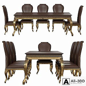 Modenese Gastone Table and Chairs