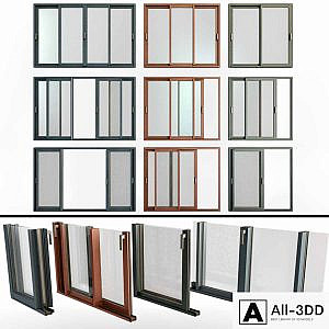 Sliding Stained Glass Aluminum Windows / Sliding Stained Glass Aluminum Windows