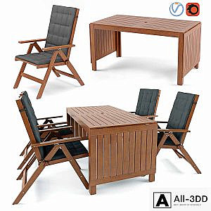 Ikea table and chair ÄPPLARÖ