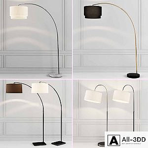 Crate & Barrel Floor Lamp Set