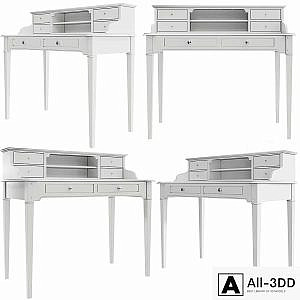 Dantone Home Oxford Desk with Shelves
