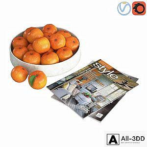 Fruit bowl mandarins