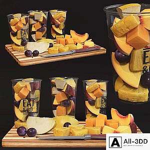Fruit in glasses