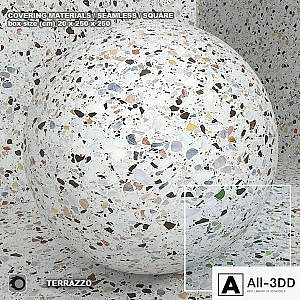 Material (seamless) - terrazzo - quartzite set 108