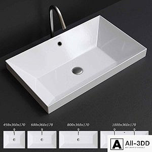 Scarabeo Ceramiche Teorema 2.0 Built-in Washbasin