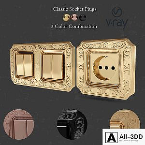 Classic plug sockets and switches