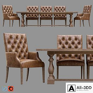 Bennett Parsons Leather Armchair / 17th s. Monastery
