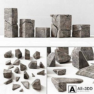 Stone decor splinters / Stone splinter decor
