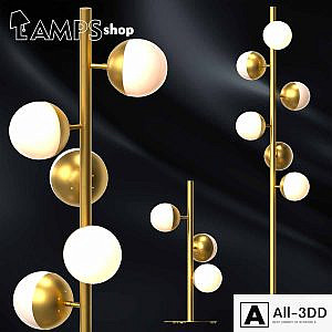 Milky Gold Trees Floor Lamps