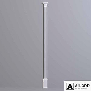 Pilaster Europlast. Capital: 1.21.008, Barrel: 1.22.050, Base: 1.23.600