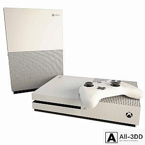 Game Console And Joystick Xbox Slim