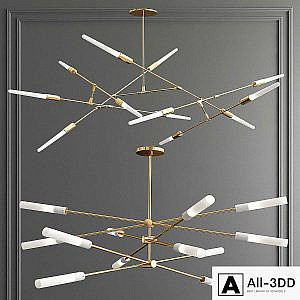 Flute 3-30 LED & Dawn Chandelier