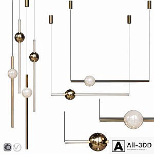 Pendant lamp Lee Broom ORION GLOBE LIGHT POLISHED GOLD