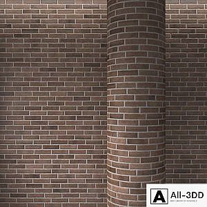 Brick brown masonry