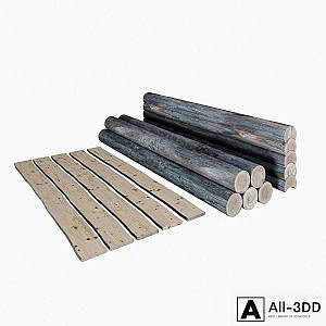 Logs, boards.