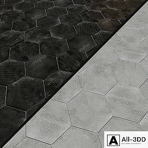 Porcelain tile EQUIPE URBAN Hexagon Melange 5 options