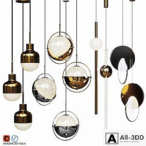 Four Pendant Lights amazing set vol. 14
