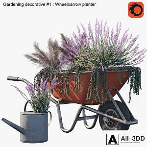 Gardening decorative # 1: Wheelbarrow planter
