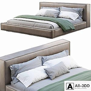 Queen Loft Leather Bed 2