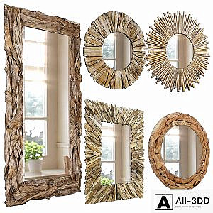 Firewood mirror wood