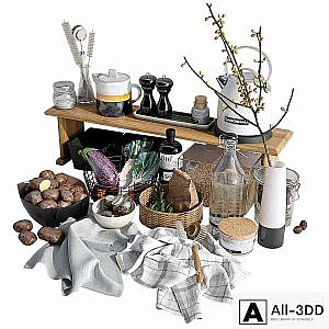 Decorative set for the kitchen