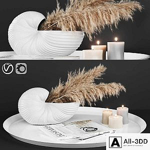 A decoratively artificial Pampas flower 02