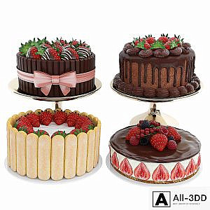 Strawberry cake collection