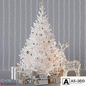 White christmas tree