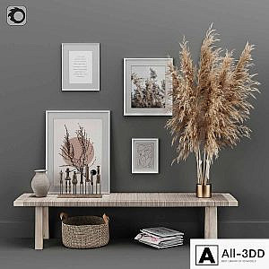 Decoration Set 02 pampas & Console