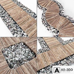 Pebble lawn flooring
