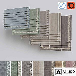 Set of Roman Curtains 1