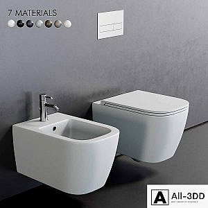 Esedra by SDR Ceramiche Quadra Wall-Hung WC