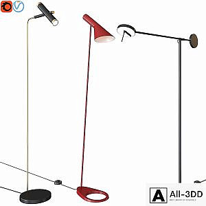 A set of floor lamps. Favorite. Louis Poulsen GROK