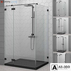 Shower enclosures and doors Radaway | Essenza black