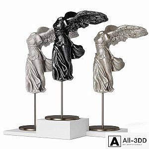 La victoire de samothrace statuette set