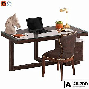 Coco Republic Toledo Desk and Richmond Chair
