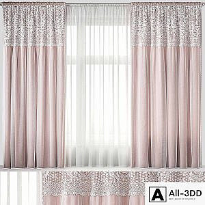 Curtains with lace