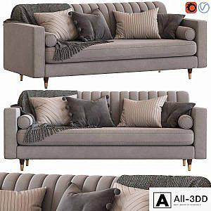Cult Furniture Belgravia 3-Seater Sofa