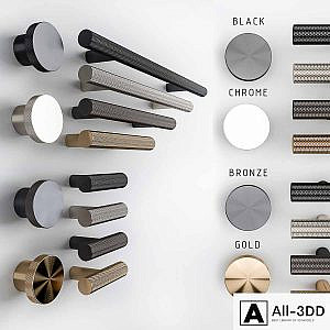 Knob House Set D015, D18, D009