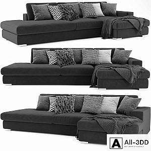 BoConcept Cenova Chaise Longue Sofa 2