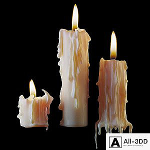 Set of molten candles 2